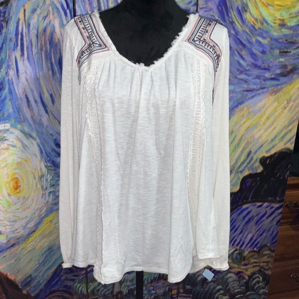 Knox Rose large white boho top